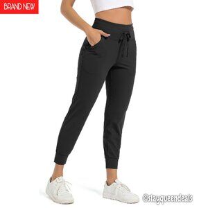 Women's High Waist Joggers with Pockets Tapered Leg Sweatpants for Workout